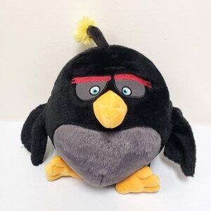 Angry Birds 10" Black Bomb Talking Stuffed Animal Plush